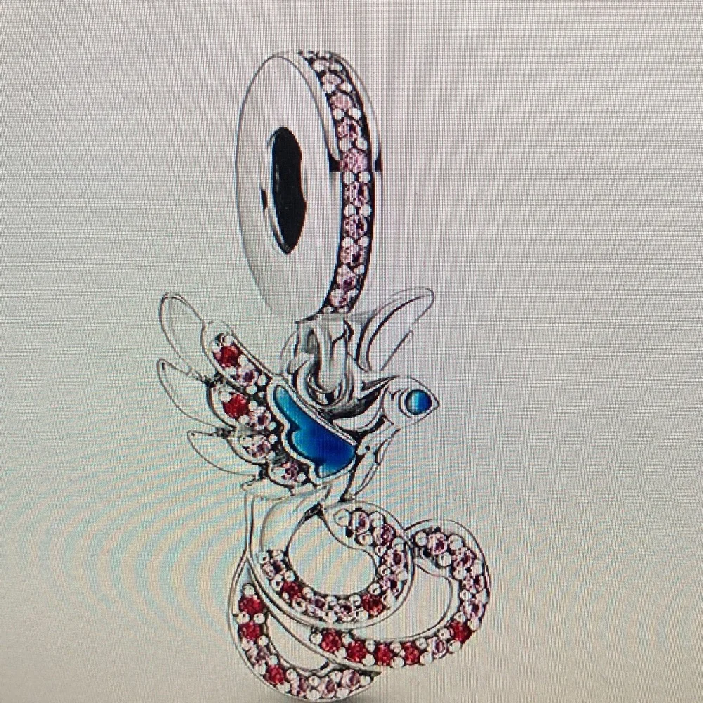 Pandora Silver and Blue Bird Charm